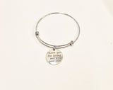 Thank You For Loving Me As Your Own Expanding Bangle Charm Bracelet, Stepmom Jewelry, Gift for Stepmom, Mother-In-Law Gift, Thank You Gift