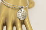 Thank You For Raising The Man Of My Dreams Expanding Bangle Charm Bracelet, Mother-In-Law Gift, Thank You Gift, Mother Of The Groom Gift