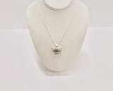 When My Heart Is Overwhelmed Psalms 61:2 Pendant on Silver Chain, Bible Verse Jewelry, Sympathy Gift, Religious Jewelry, Inspire