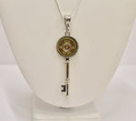 Silver Key Shotgun Shell Pendant on Silver Chain, Shooting Gift, Gift For Her, Girlfriend Gift, Valentine Gift, Country Bling