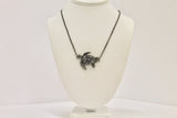 Gunmetal Silver Turtle Connector Pendant Necklace, Gift For Her, Turtle Jewelry, Turtle Necklace, Turtle Lover Jewelry, Beach Lover