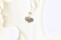 Baseball Mom Heart Earrings, Baseball Mom Earrings, Baseball Earrings, Gift For Her, Gift For Mom, Girlfriend Gift, Baseball Mom Gift