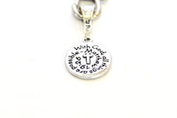 With God All Things Are Possible Keychain;  Matthew 19:26 Bible Verse Gift, Gift For Her, Graduation Gift, Motivational Gift for Him