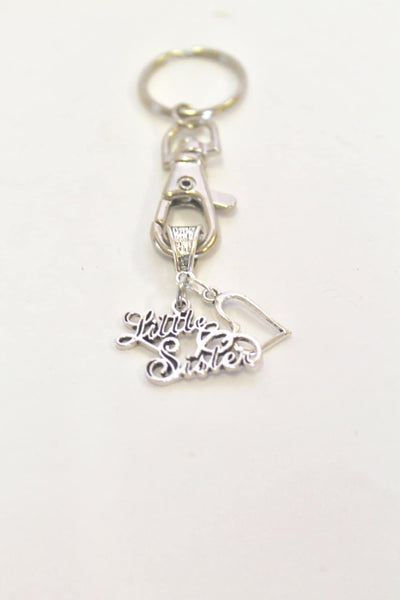 Little Sister Keychain, Sister Gift, Sorority Gift, Sorority Sister Gift, Sister Love, Gift For Her, Sisterly Love, Sister Birthday Gift