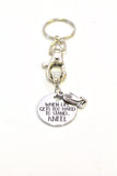 When Life Gets Too Hard to Stand, Kneel Keychain, Prayer Keychain, Christian Gift, Inspirational Gift, Prayer Gift, Girlfriend Gift