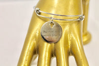 My Child Your Sins Are Forgiven Expanding Bangle Charm Bracelet, Mark 2:5 Bible Verse Jewelry, Gift For Her, Confirmation Gift, Baptism Gift