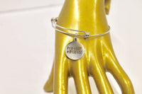 Perfectly Imperfect Expanding Bangle Charm Bracelet, Girlfriend Gift, Jewelry Gift For Her, Graduation Gift, Bridesmaid Engraved Bracelet