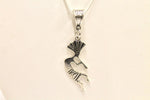 Kokopelli Pendant on Silver Chain, Fertility Jewelry Gift For Her, Hoping For A Baby, Kokopelli Jewelry, Kokopelli Necklace Gift