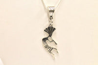 Kokopelli Pendant on Silver Chain, Fertility Jewelry Gift For Her, Hoping For A Baby, Kokopelli Jewelry, Kokopelli Necklace Gift