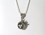 Mama Bird and Nest Pendant on Silver Chain, Gift For Her, Valentines Gift, Girlfriend Gift, Gift For Mom, Bird Nest, Caretaker Gift