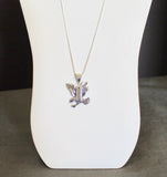 Trust In The Lord and Soar on Wings Like Eagles Pendant on Silver Chain; Isaiah 40:31 Bible Verse Jewelry, Gift For Her