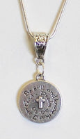 With God All Things Are Possible Pendant on Silver Chain, Matthew 19:26 Bible Verse Jewelry, Gift For Her, Motivational Jewelry