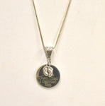 It Was Then That I Carried You Footprints Pendant with Silver Chain, Religious Statement Jewelry, Gift For Her, Inspirational