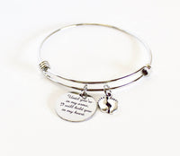 Until You're In My Arms, I Will Hold You In My Heart Expanding Bangle Charm Bracelet, Jewelry Gift for Her, Pregnancy Loss Memorial Gift