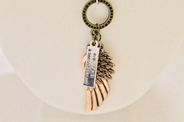 Every Day Is A Second Chance Pendant on Silver Necklace, Gift For Her, Sympathy Gift, Girlfriend Gift, Inspirational, Motivational