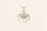 Forever In My Heart Remembrance Pendant on Silver Chain, Gift For Her, Gift For Mom, Memory Necklace, In Remembrance, Sympathy Gift