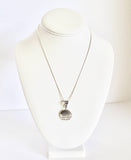 Missing You As I Walk Down the Aisle Pendant on Silver Necklace, Wedding Jewelry, Wedding Father Remembrance, Mother Remembrance