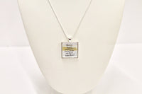When My Heart Is Overwhelmed Psalms 61:2 Pendant on Silver Chain, Bible Verse Jewelry, Sympathy Gift, Religious Jewelry, Inspire