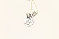 Baseball Let The Field Be Joyful and All That Is In It Pendant on Silver Chain, Psalms 96 12 Bible Verse Jewelry Gift For Her