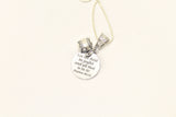 Baseball Let The Field Be Joyful and All That Is In It Pendant on Silver Chain, Psalms 96 12 Bible Verse Jewelry Gift For Her