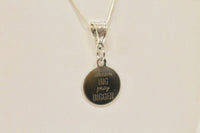Dream Big Pray Bigger Pendant on Silver Chain, Graduation Gift For Her, Inspirational Necklace for Graduate, Motivational Jewelry