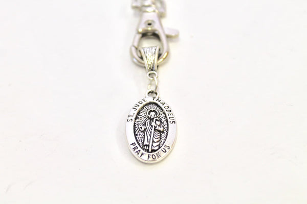 St Jude Keychain, Patron Saint of Desperation and Lost Causes, Gift For Her, Gift For Him, Inspirational Gift, Motivational Gift, New Hope