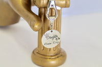 Daughter of the Risen King Keychain, Prayer Keychain, Christian Gift, Inspirational Gift, Motivational Gift, Girlfriend Gift