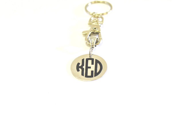 Personalized Monogrammed Keychain, New Car Gift, Monogrammed Gift, Personalized Gift for Her, Graduation Gift, Going To College Gift