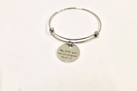 My Child Your Sins Are Forgiven Expanding Bangle Charm Bracelet, Mark 2:5 Bible Verse Jewelry, Gift For Her, Confirmation Gift, Baptism Gift