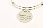 My Child Your Sins Are Forgiven Expanding Bangle Charm Bracelet, Mark 2:5 Bible Verse Jewelry, Gift For Her, Confirmation Gift, Baptism Gift