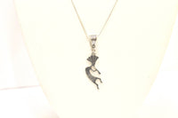 Kokopelli Pendant on Silver Chain, Fertility Jewelry Gift For Her, Hoping For A Baby, Kokopelli Jewelry, Kokopelli Necklace Gift