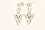 Silvertone Arrowhead Earrings, Southwestern Style Earrings, Gift For Her, Southwestern Jewelry, Girlfriend Gift, Wife Jewelry Gift Earrings