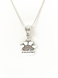 You Left Paw Prints on My Heart Pet Memorial Necklace, Dog Remembrance Jewelry, Pet Remembrance, Dog Memorial Jewelry, Dog Sympathy Gift