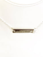 Believe and Achieve Connector Bar Necklace, Graduation Gift for Daughter, Motivational Jewelry For Her, Inspirational Jewelry Gift For Wife