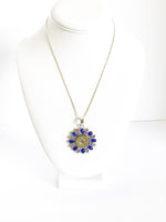 Shotgun Shell Necklace, Blue and Pink Crystal 20 Gauge Pendant, Gift For Her, Shooting Sports Jewelry Gift, Southwestern Style Wife Jewelry