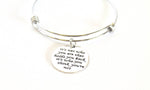 It's Not Who You Are That Holds You Back, It's Who You Think You're Not Expanding Bangle Charm Bracelet, Jewelry Gift for Her, Graduation