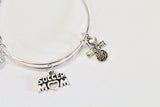 Soccer Mom Expanding Bangle Charm Bracelet, Jewelry Gift For Mom, Soccer Player Mom, Soccer Grandmother, Soccer Jewelry, Soccer Player Gift