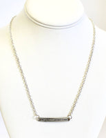 Where There's A Will There's A Way Bar Necklace, Motivational Gift For Her, Inspirational Sayings, Getting Thing Done Jewelry for Wife