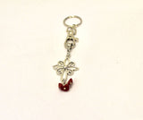 Cross and Blood Red Drops Stone Keychain, Graduation Gift,  New Car Gift, Gift For Her, Blood of Christ Keychain Gift,  Baptism Gift