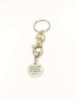 He Who Started A Good Work in You Will Carry It To Completion Keychain, Phil 1:6 Bible Verse Gift for Her, Sympathy Gift, Encouragement Gift