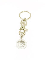 You Are Braver Than You Believe Stronger Than You Seem and Smarter Than You Think Keychain, New Car Gift for Her, Encouragement, Motivation