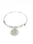 He Heals The Wounds Of Every Broken Heart Expanding Bangle Charm Bracelet, Psalms 147:3 Scripture Gift for Her, Bible Verse Sympathy Gift