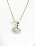 I Am Fearfully And Wonderfully Made Scripture Pendant on Silver Chain, Psalm 139:14 Bible Verse Encouragement Jewelry Gift For Her