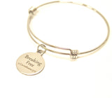 Freedom with the Spirit of the Lord Expanding Bangle Charm Bracelet, 2 Cor 3 17 Bible Verse Gift for Her, Christian Jewelry Gift Bracelet