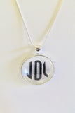 Monogrammed Necklace, Monogram Silver Necklace, Personalized Monogram Jewelry, Jewelry Gift For Wife, Monogram Necklace, Gift For Her