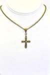 Antique Brass Cross Mustard Seed Necklace, Luke 17:6 Bible Verse Jewelry, Bible Verse Gift For Her, Faith Jewelry Graduation Gift
