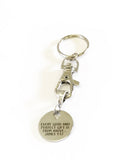 Every Good And Perfect Gift Is From Above Keychain, James 1:17 Scripture Keyring Gift For Her, Bible Verse Gift For Him, Encouragement Gift