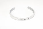 Personalized Morse Code Love Hand Stamped Cuff Bracelet, Gift For Her, Wife Jewelry Gift, Stamped Bracelet Gift, Custom Message Bracelet