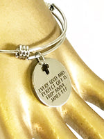 Every Good And Perfect Gift Is From Above Expanding Bangle Charm Bracelet Gift, James 1:17 Scripture Jewelry Sunday School Gift for Her