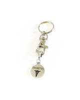 Diabetes Medical Awareness Keychain, Diabetes Keychain, Diabetes Awareness, Medical Notification Keychain, Diabetes ID Keychain For Her